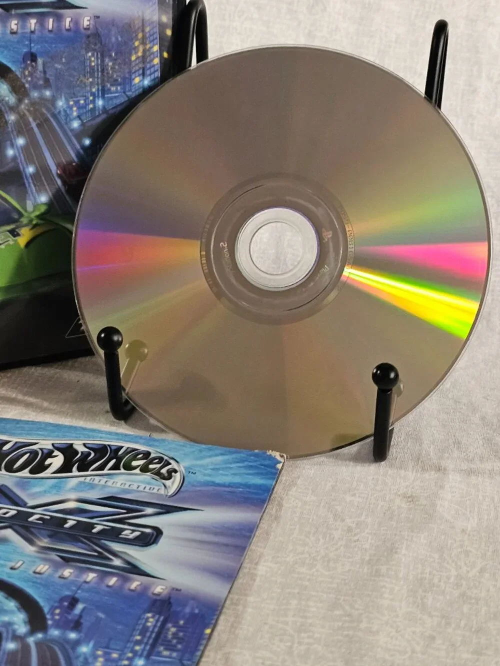 Hot Wheels Velocity X Maximum Justice Sony PS2 2002 CIB w/ Manual Reg Card
